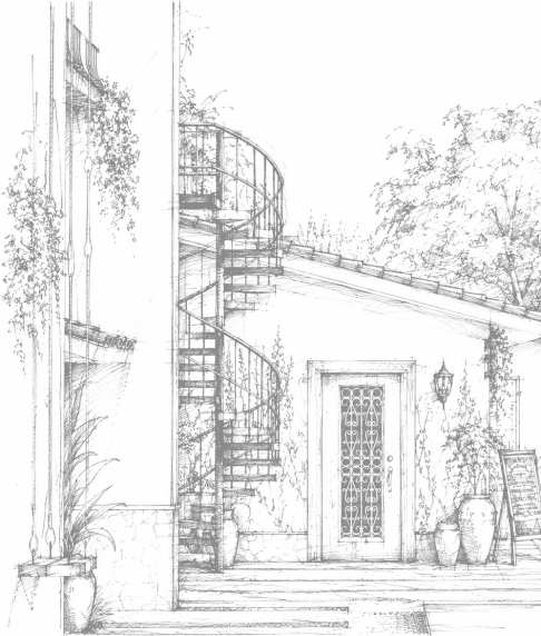 4BHK Cafe — architectural drawing