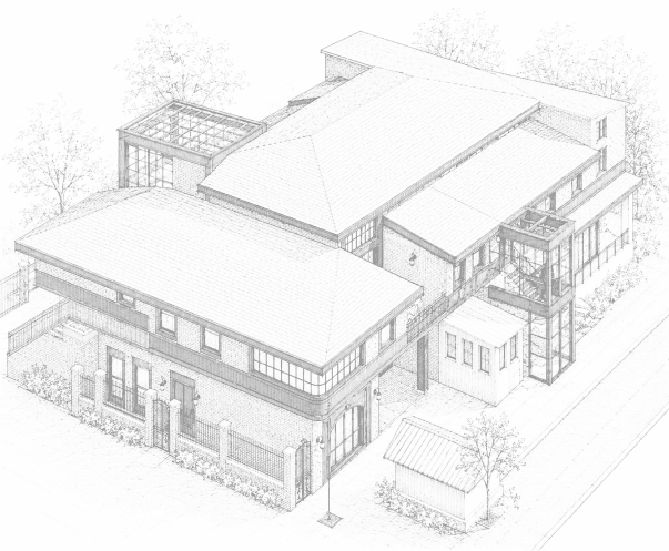 Altus House — architectural drawing