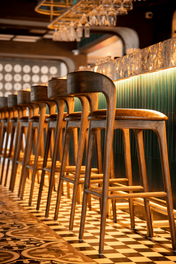 FARZI Cafe — bar stools