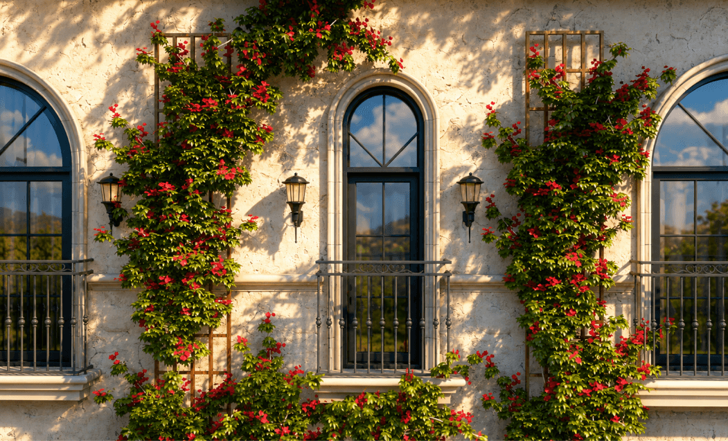 Hacienda — garden facade