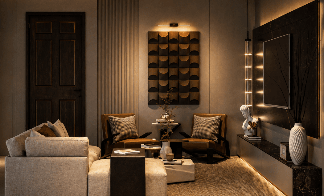 Mittal Residence — living